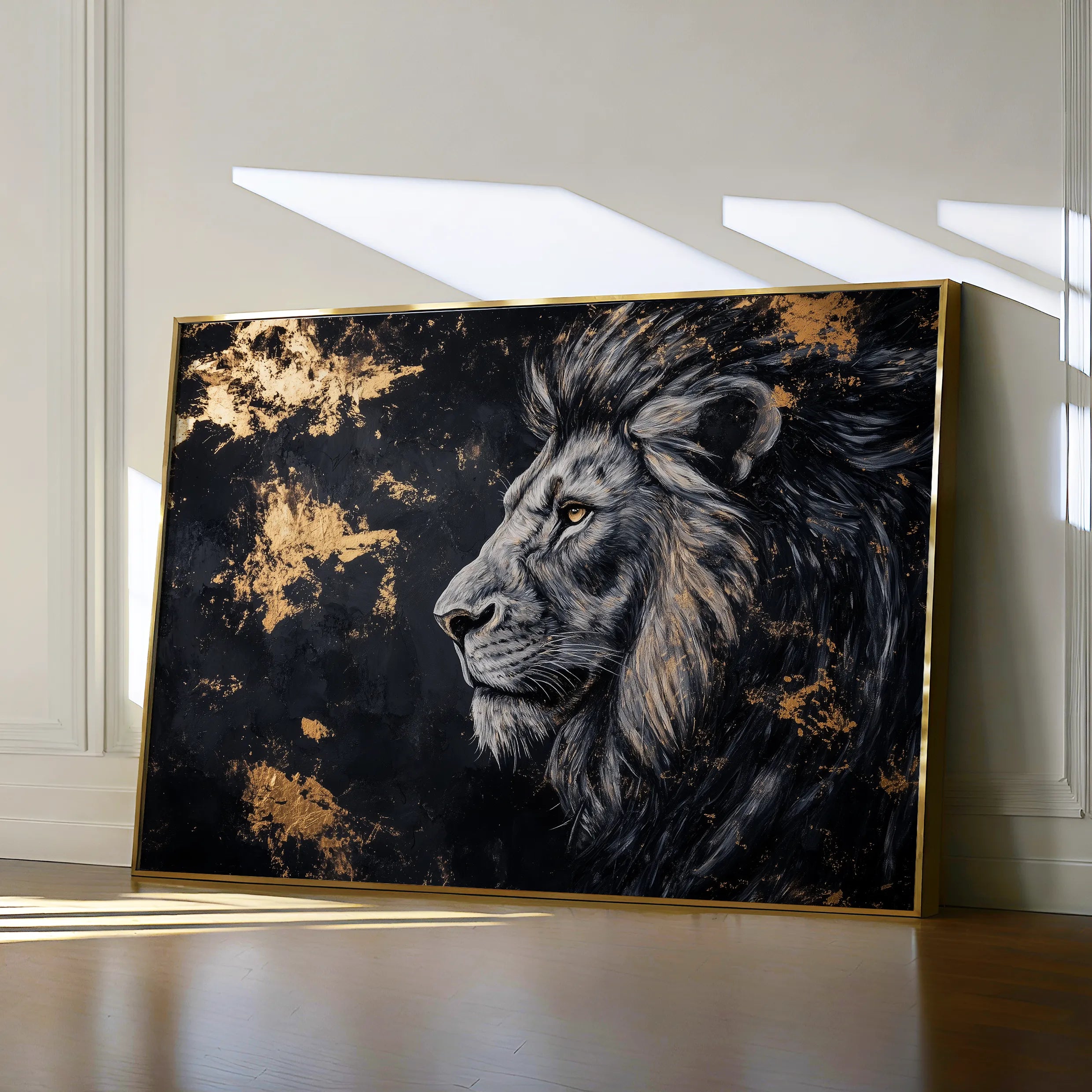 Animals 233 Canvas Art 18" x 24" / 45 x 60 cm / Black