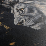 Animals 233 Canvas Art 18" x 24" / 45 x 60 cm / Black