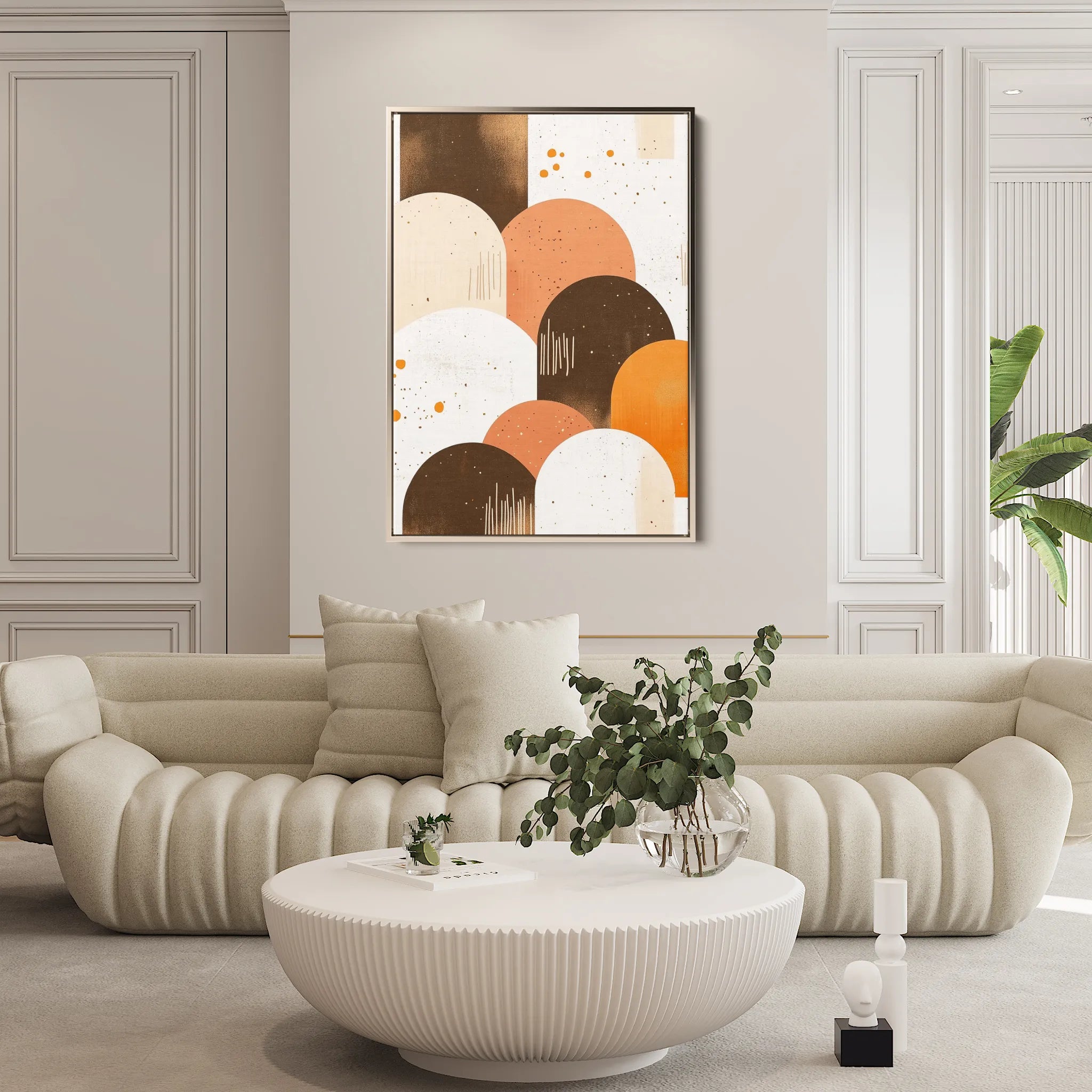 Boho 233 Canvas Art 18" x 24" / 45 x 60 cm / Black