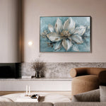 Floral 233 Canvas Art 18" x 24" / 45 x 60 cm / Black