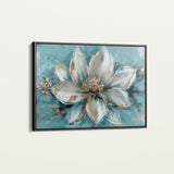 Floral 233 Canvas Art 18" x 24" / 45 x 60 cm / Black