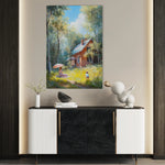 Landscape 233 Canvas Art 18" x 24" / 45 x 60 cm / Black