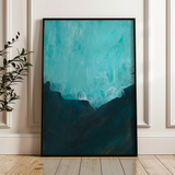 Abstract 234 Canvas Art 18" x 24" / 45 x 60 cm / Black