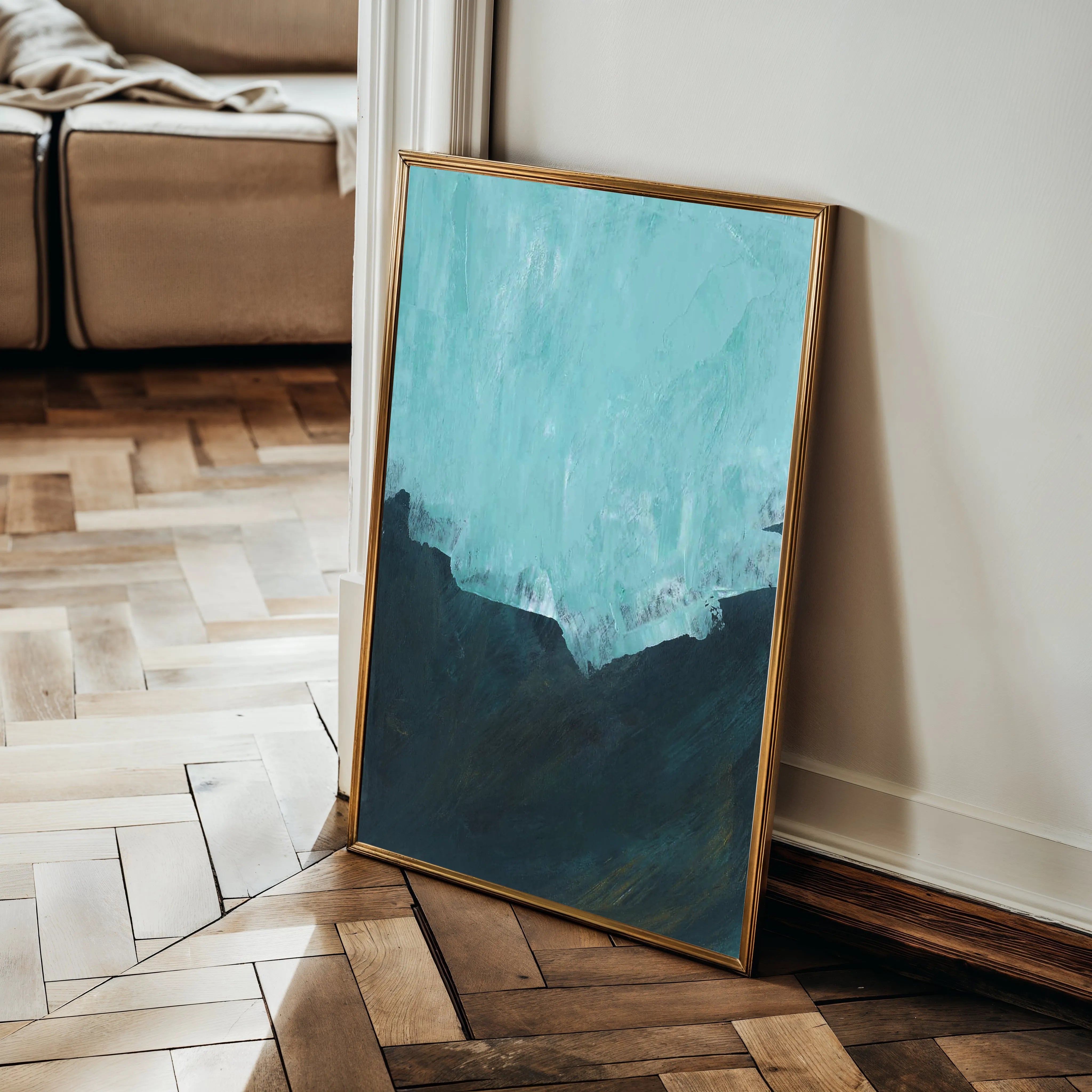Abstract 234 Canvas Art 18" x 24" / 45 x 60 cm / Black