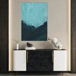 Abstract 234 Canvas Art 18" x 24" / 45 x 60 cm / Black