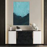 Abstract 234 Canvas Art 18" x 24" / 45 x 60 cm / Black