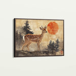 Animals 234 Canvas Art 18" x 24" / 45 x 60 cm / Black