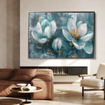 Floral 234 Canvas Art 18" x 24" / 45 x 60 cm / Black