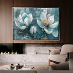 Floral 234 Canvas Art 18" x 24" / 45 x 60 cm / Black