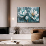 Floral 234 Canvas Art 18" x 24" / 45 x 60 cm / Black