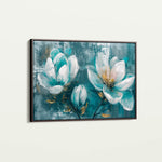 Floral 234 Canvas Art 18" x 24" / 45 x 60 cm / Black