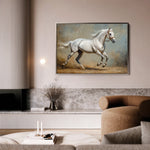 Horses 234 Canvas Art 18" x 24" / 45 x 60 cm / Black