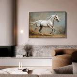 Horses 234 Canvas Art 18" x 24" / 45 x 60 cm / Black