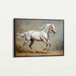 Horses 234 Canvas Art 18" x 24" / 45 x 60 cm / Black