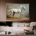 Horses 234 Canvas Art 60 x 40 cm / Black