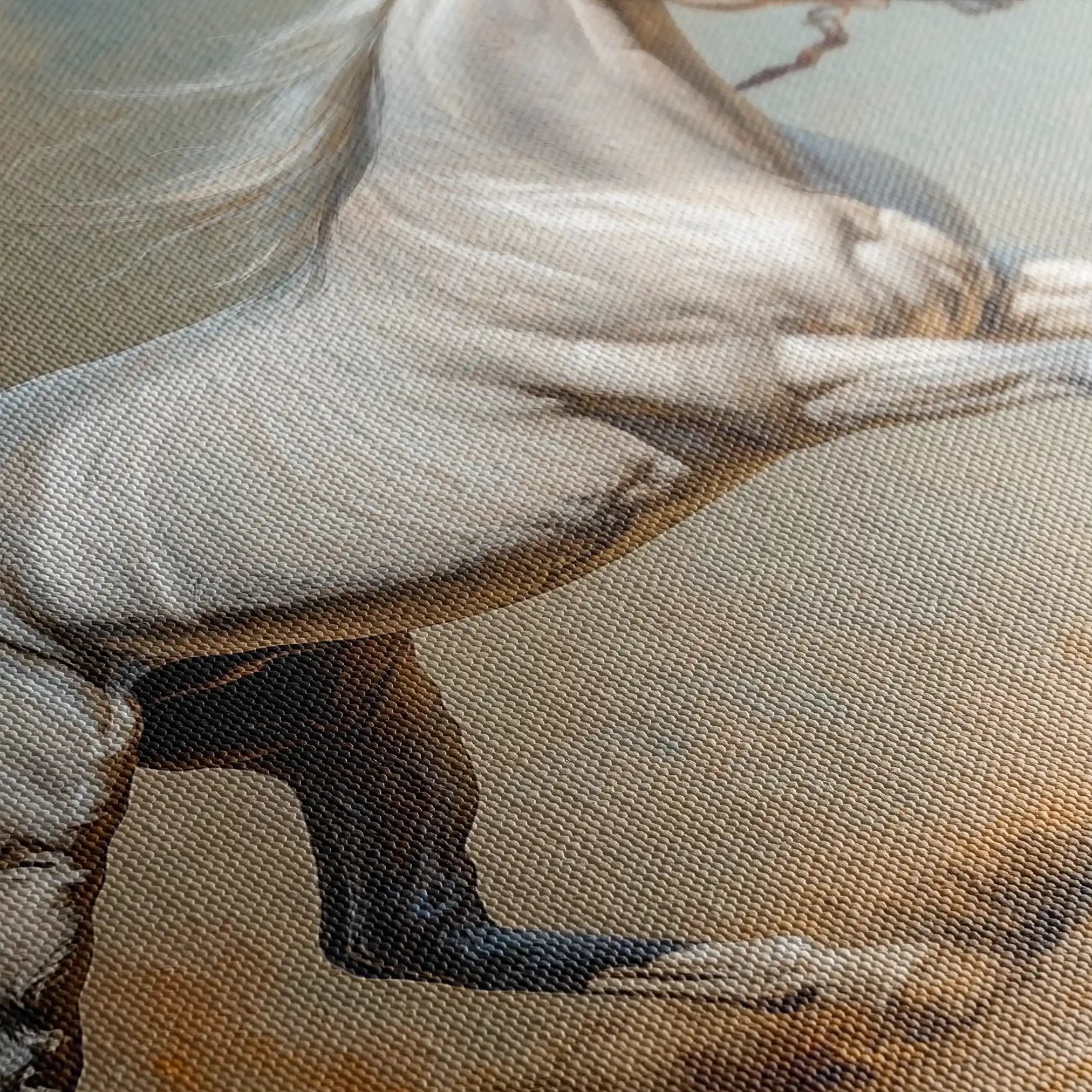 Horses 234 Canvas Art 60 x 40 cm / Black