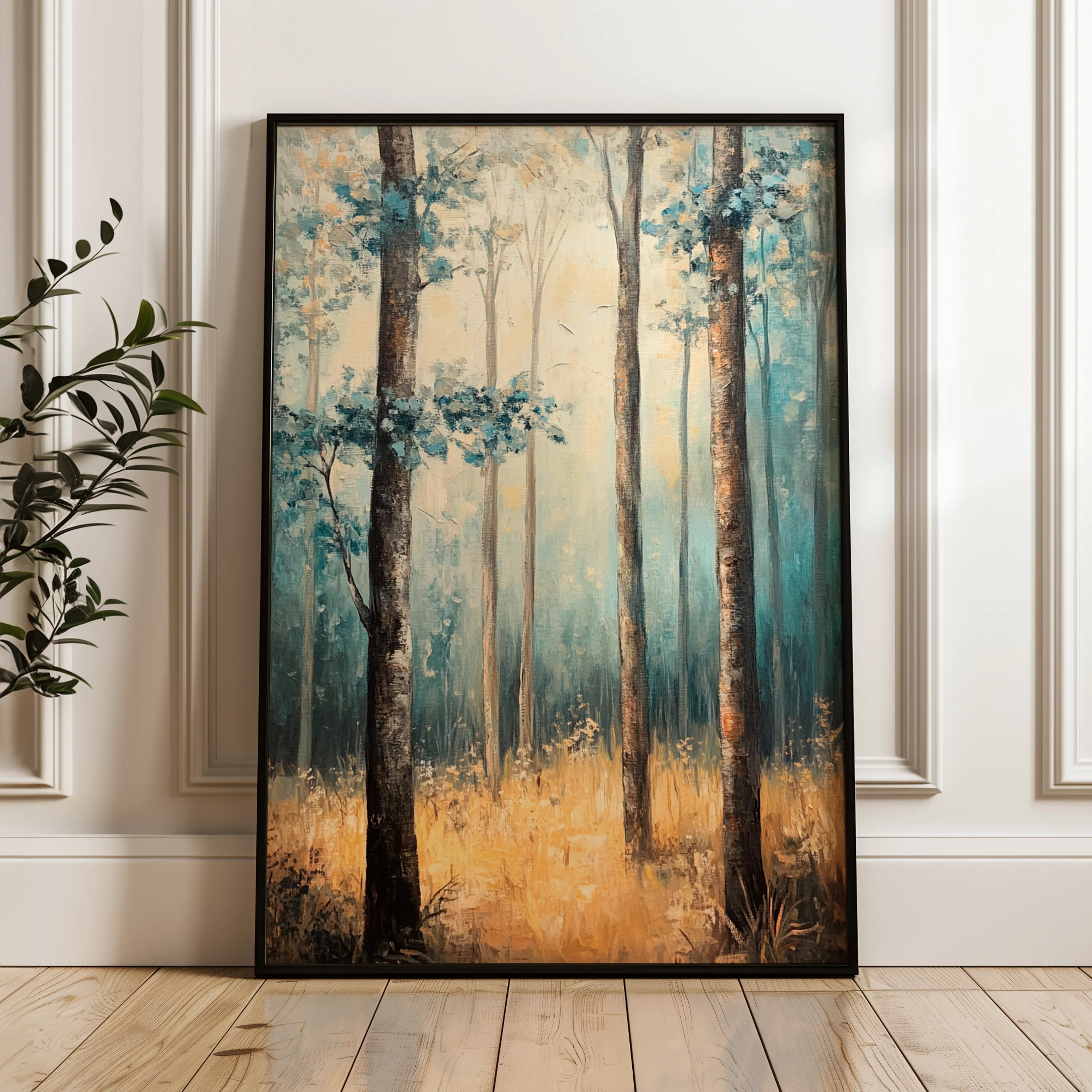 Landscape 234 Canvas Art 18" x 24" / 45 x 60 cm / Black