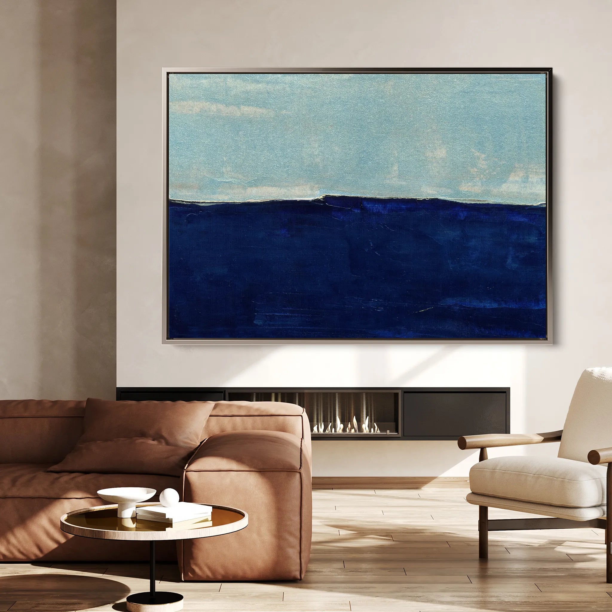 Abstract 235 Canvas Art 18" x 24" / 45 x 60 cm / Black
