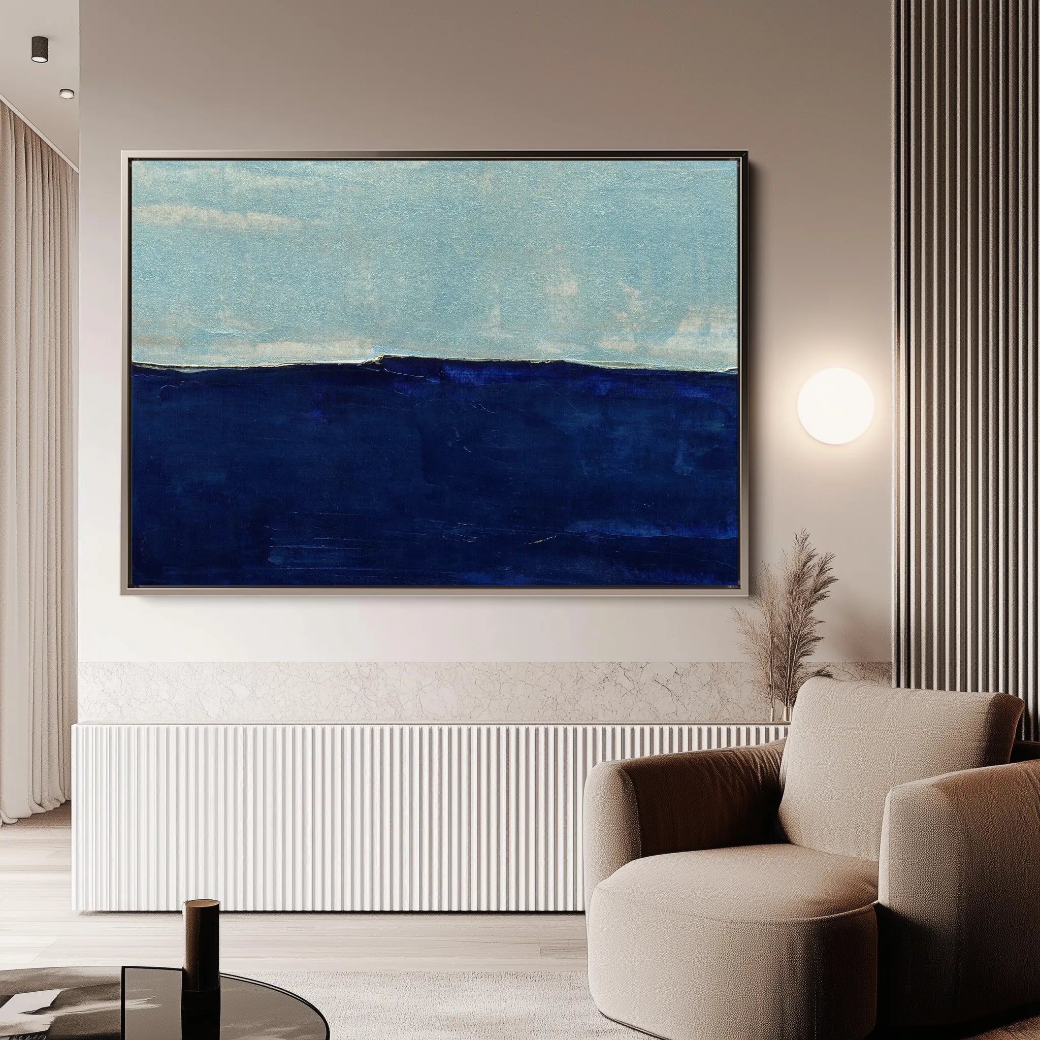 Abstract 235 Canvas Art 18" x 24" / 45 x 60 cm / Black