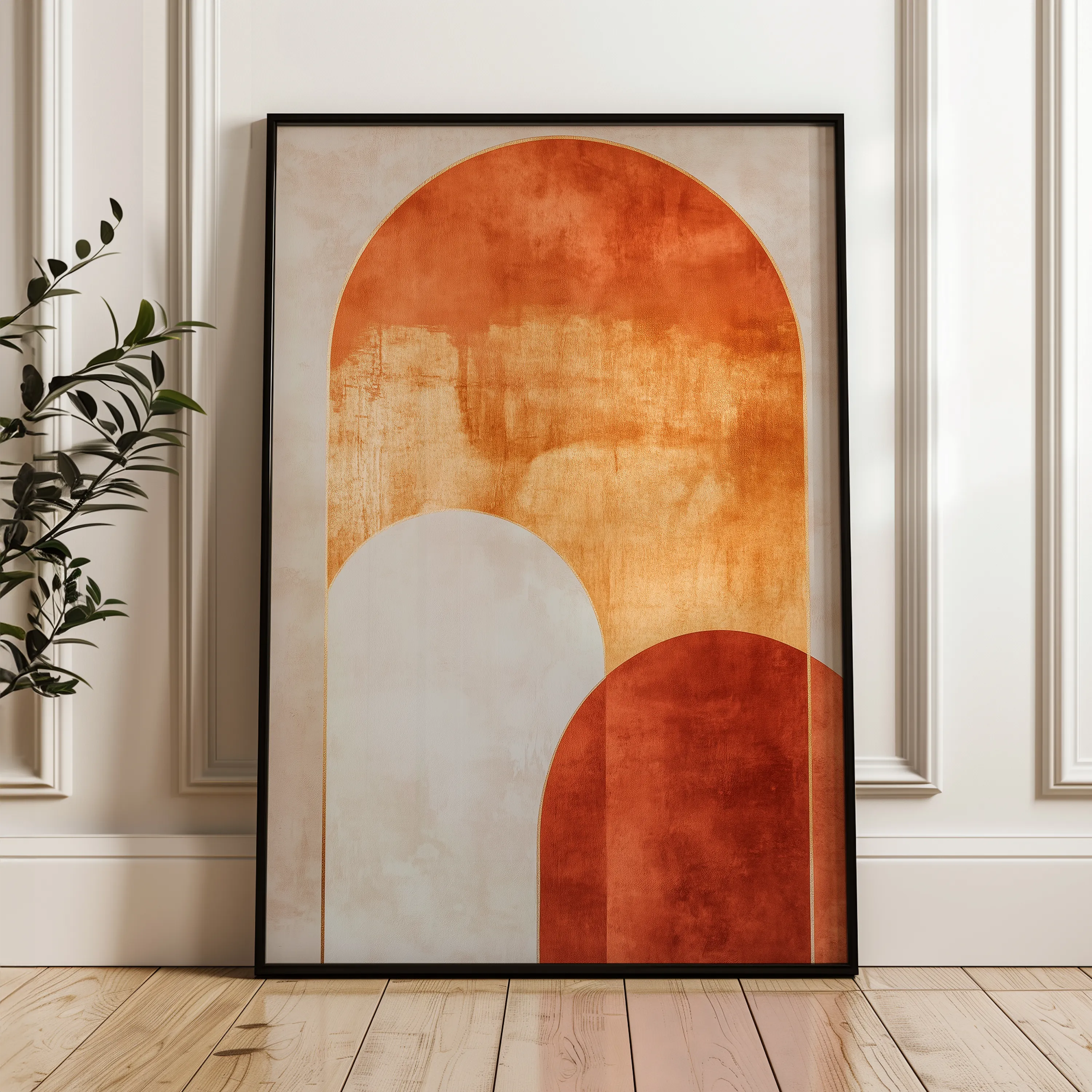 Boho 235 Canvas Art 18" x 24" / 45 x 60 cm / Black