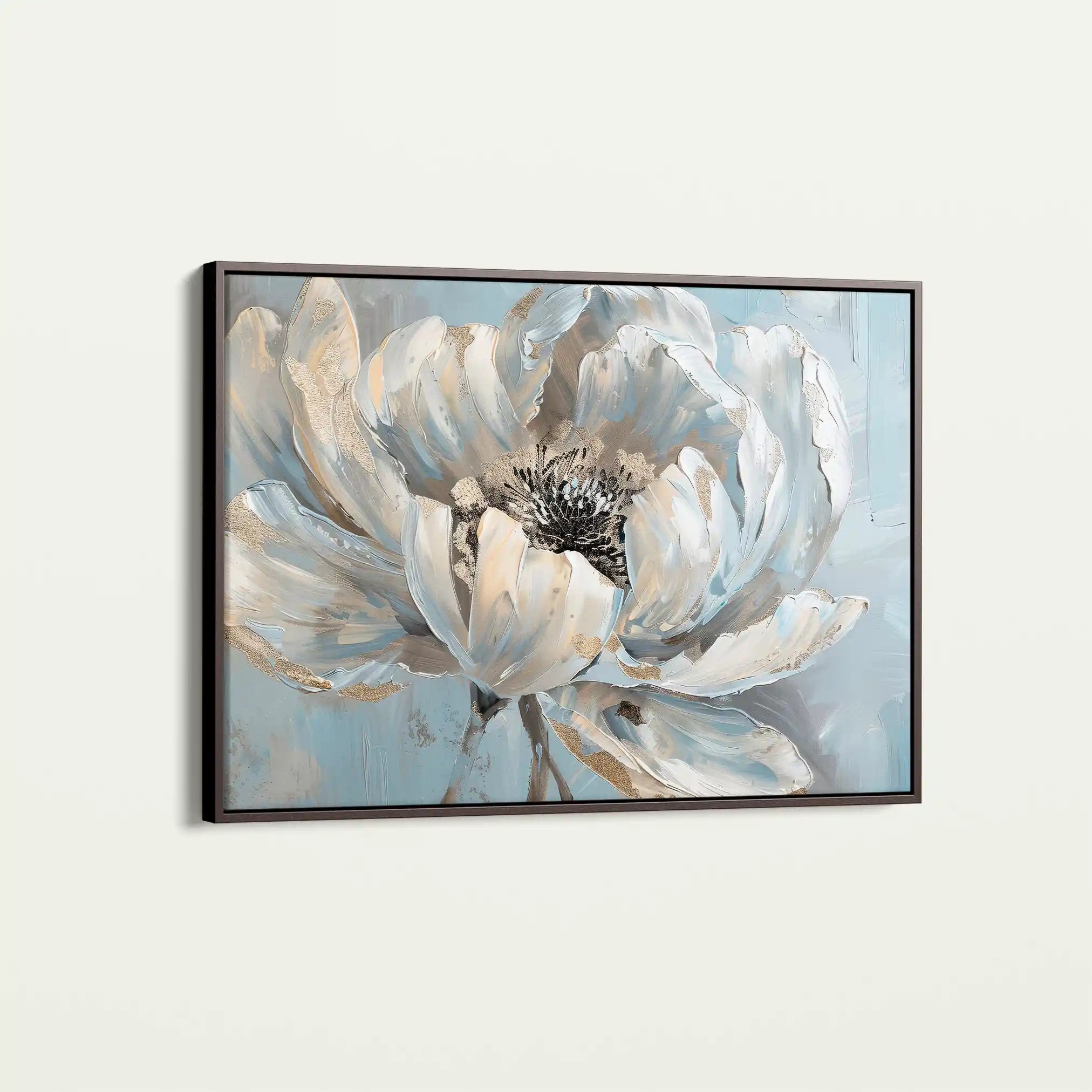 Floral 235 Canvas Art 60 x 40 cm / Black