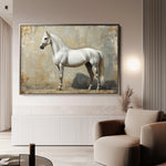 Horses 235 Canvas Art 18" x 24" / 45 x 60 cm / Black