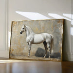 Horses 235 Canvas Art 18" x 24" / 45 x 60 cm / Black