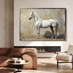 Horses 235 Canvas Art 18" x 24" / 45 x 60 cm / Black