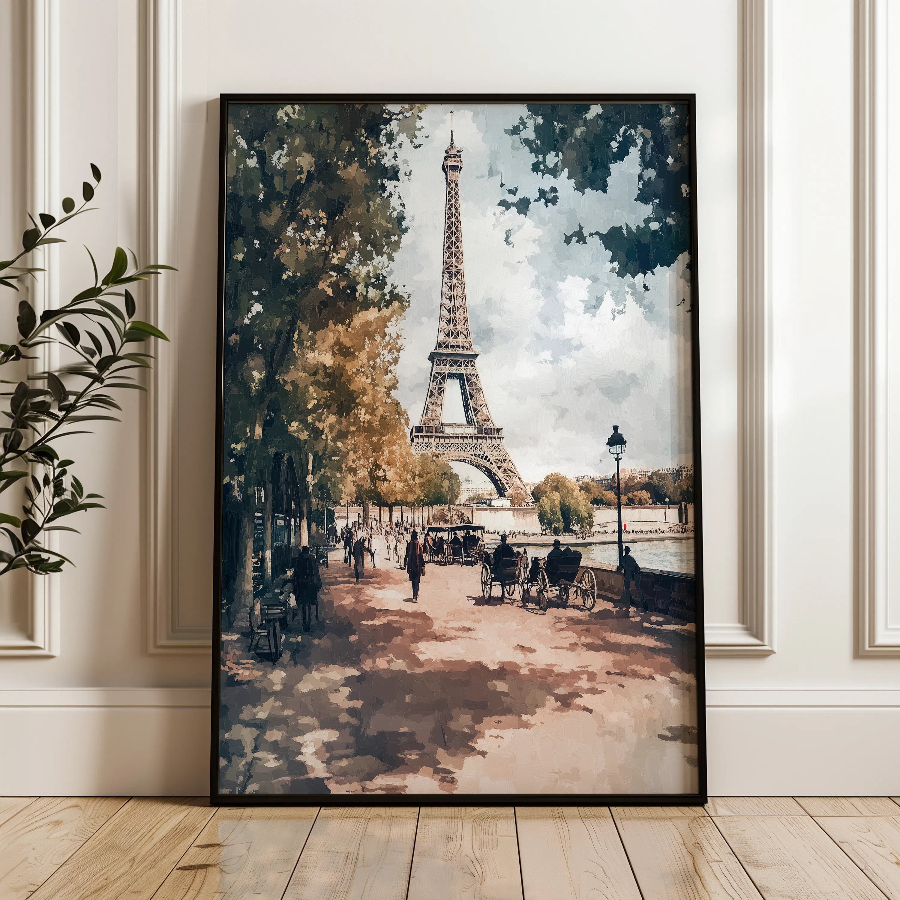 Landscape 235 Canvas Art 18" x 24" / 45 x 60 cm / Black