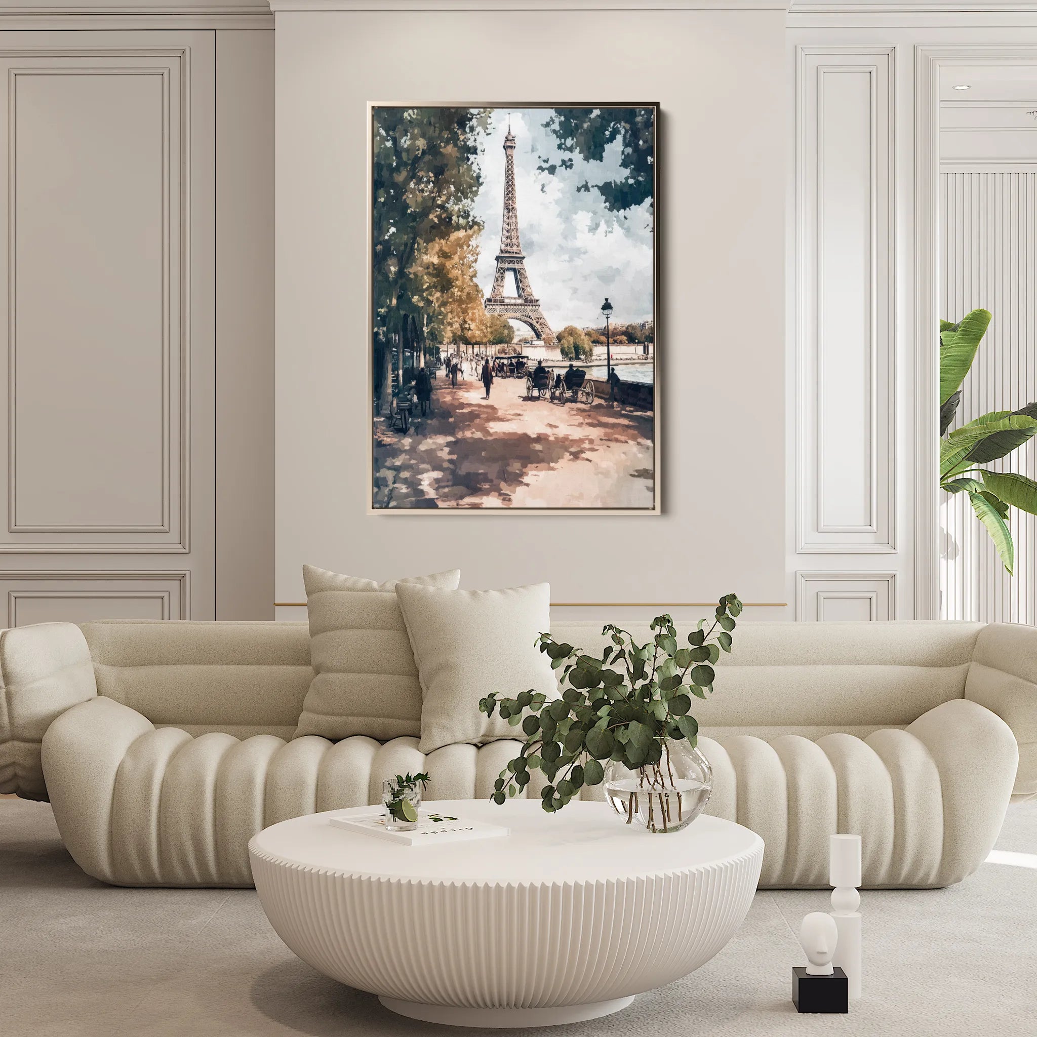 Landscape 235 Canvas Art 18" x 24" / 45 x 60 cm / Black