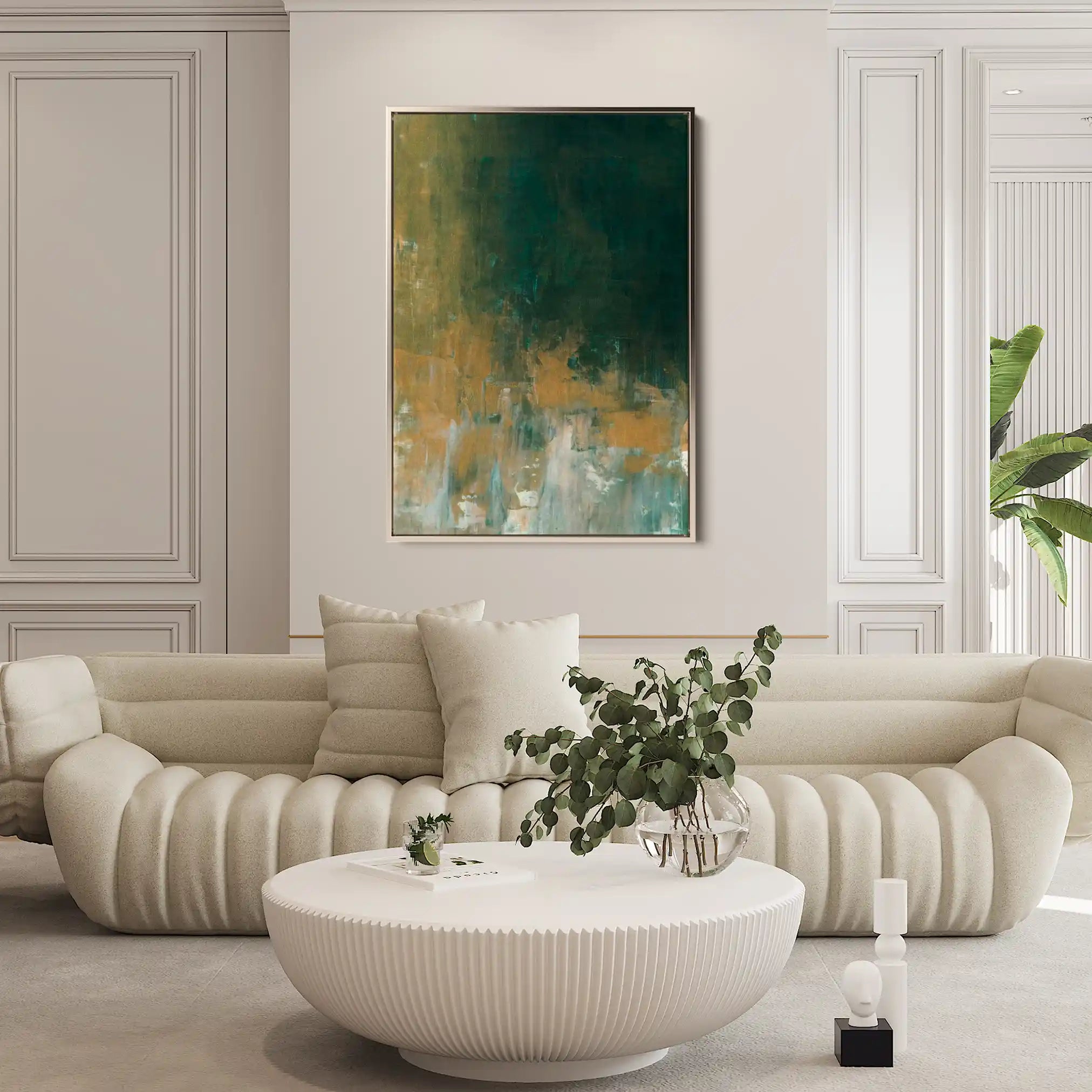 Abstract 236 Canvas Art 18" x 24" / 45 x 60 cm / Black