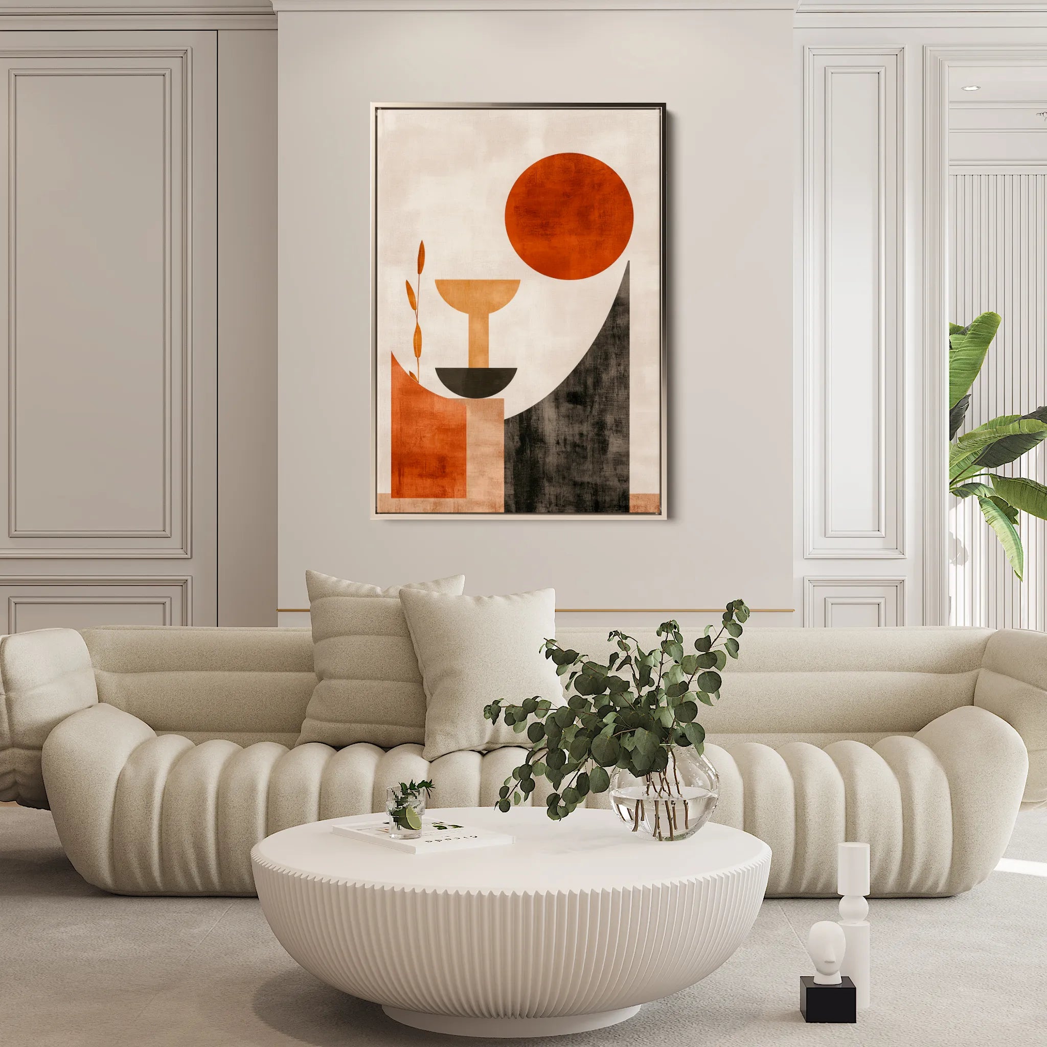 Boho 236 Canvas Art 18" x 24" / 45 x 60 cm / Black