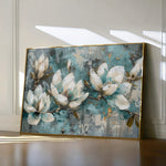 Floral 236 Canvas Art 18" x 24" / 45 x 60 cm / Black