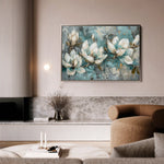 Floral 236 Canvas Art 18" x 24" / 45 x 60 cm / Black