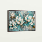 Floral 236 Canvas Art 18" x 24" / 45 x 60 cm / Black