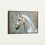 Horses 236 Canvas Art 18" x 24" / 45 x 60 cm / Black