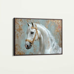 Horses 236 Canvas Art 60 x 40 cm / Black