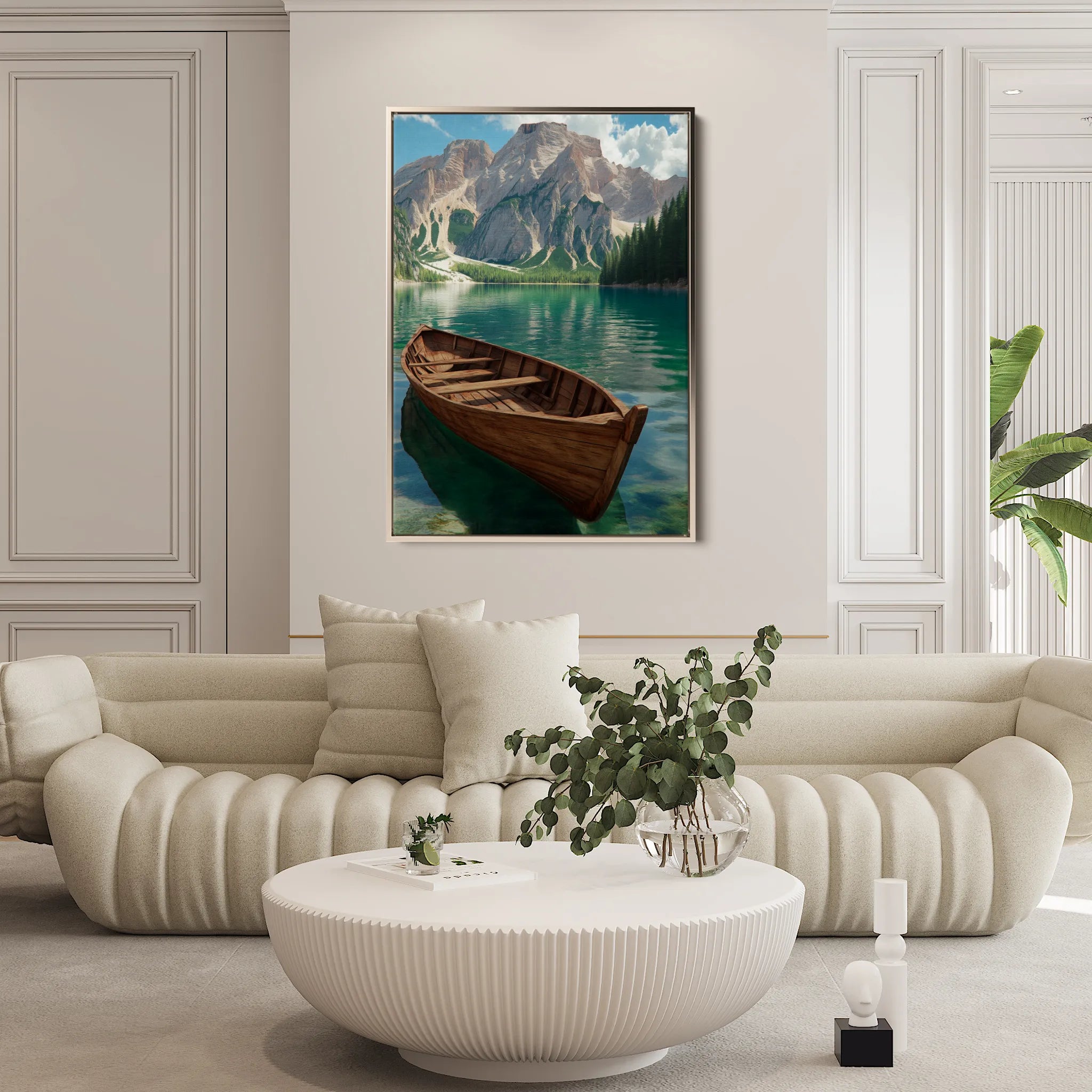 Landscape 236 Canvas Art 18" x 24" / 45 x 60 cm / Black