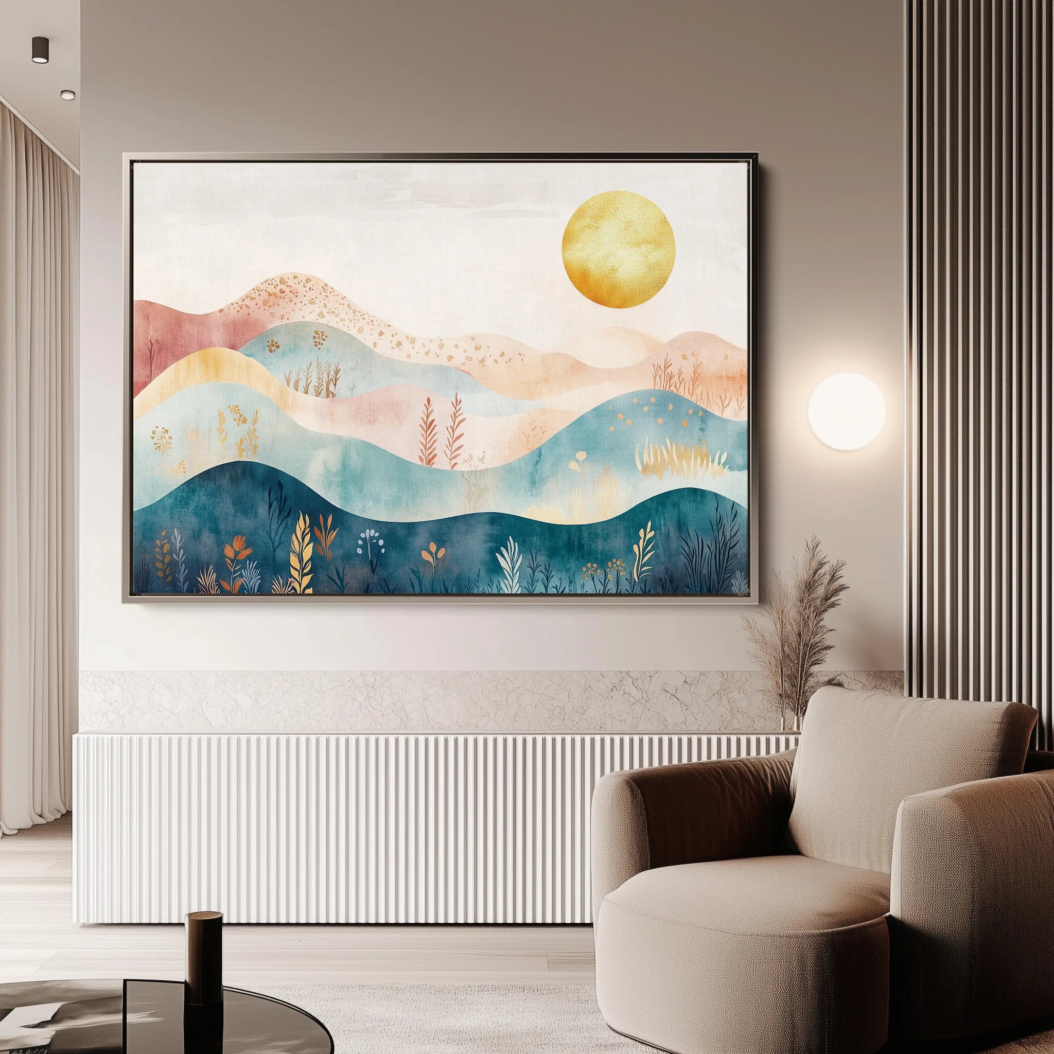 Boho 237 Canvas Art 18" x 24" / 45 x 60 cm / Black