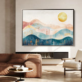 Boho 237 Canvas Art 18" x 24" / 45 x 60 cm / Black