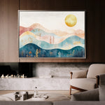 Boho 237 Canvas Art 18" x 24" / 45 x 60 cm / Black