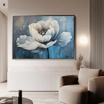 Floral 237 Canvas Art 60 x 40 cm / Black