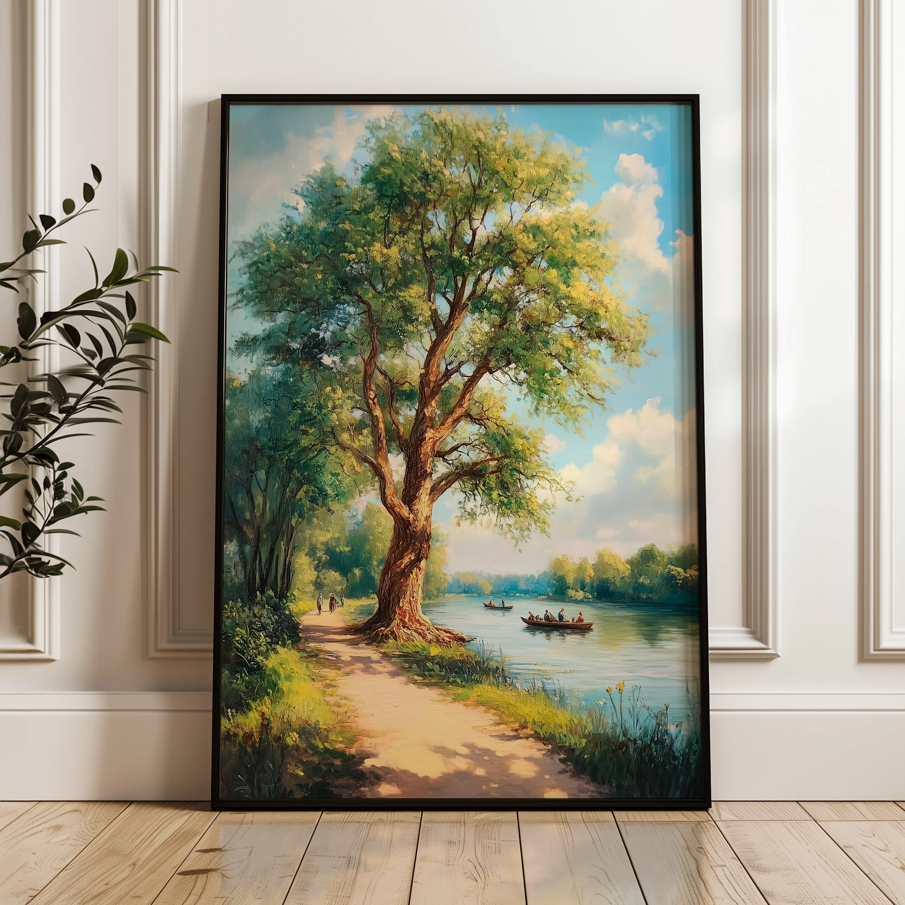 Landscape 237 Canvas Art 18" x 24" / 45 x 60 cm / Black