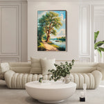 Landscape 237 Canvas Art 18" x 24" / 45 x 60 cm / Black