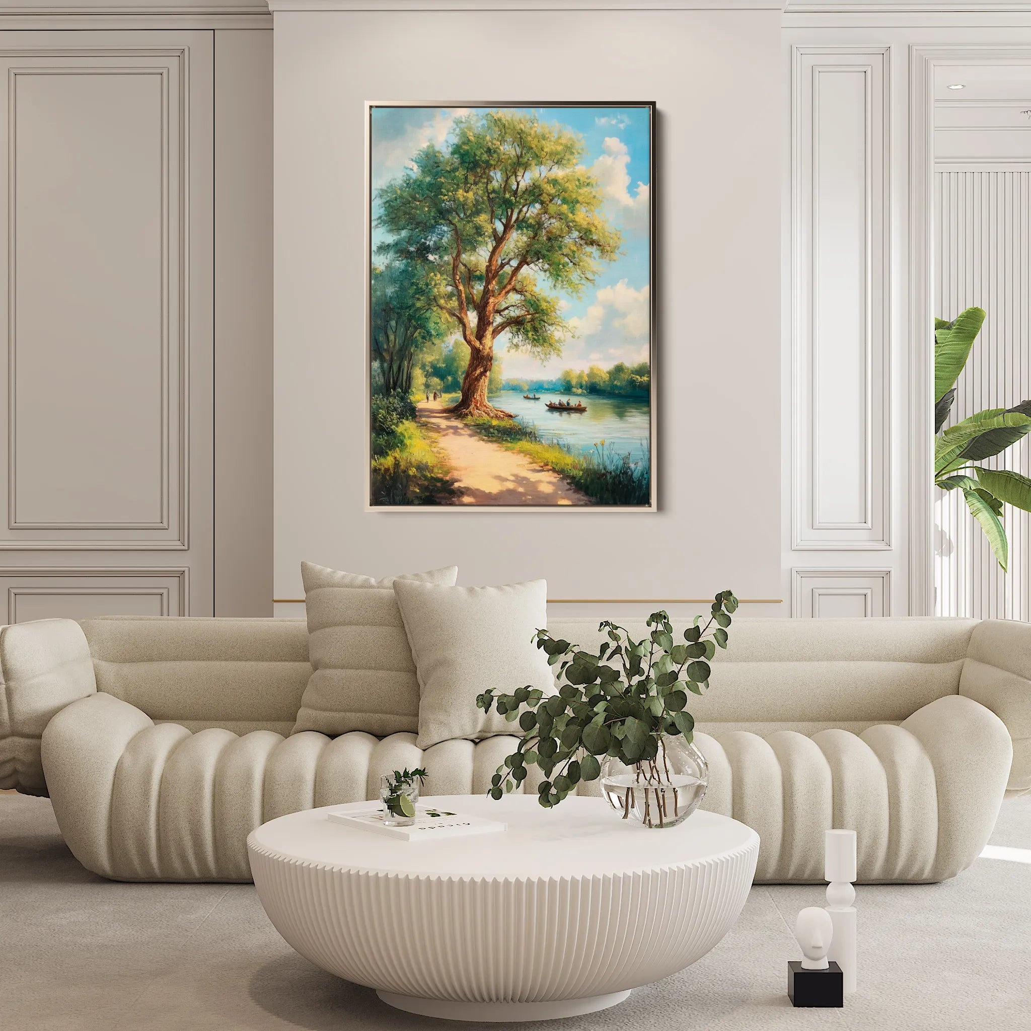 Landscape 237 Canvas Art 18" x 24" / 45 x 60 cm / Black