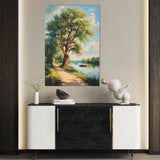 Landscape 237 Canvas Art 18" x 24" / 45 x 60 cm / Black