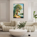 Landscape 237 Canvas Art 60 x 40 cm / Black