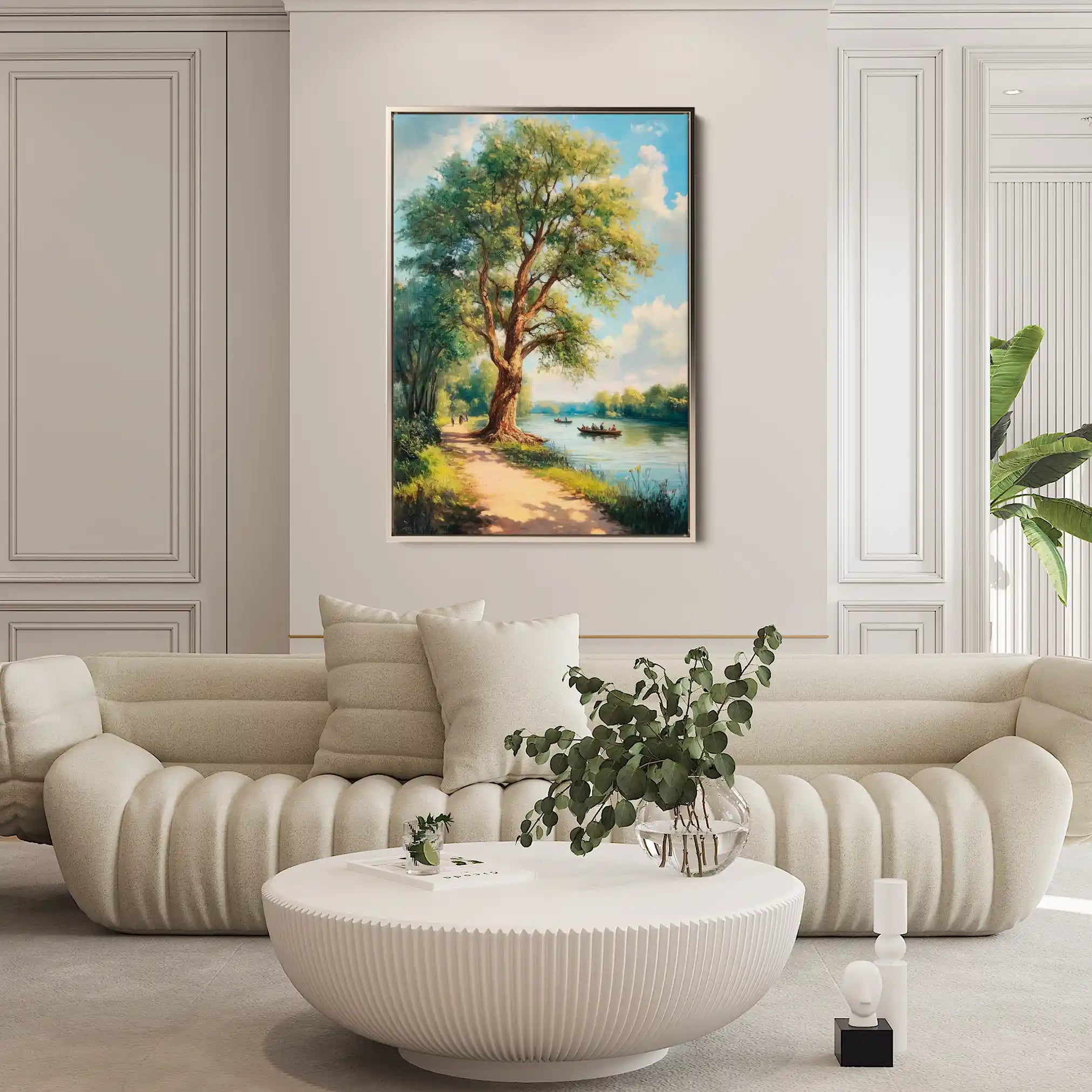 Landscape 237 Canvas Art 60 x 40 cm / Black