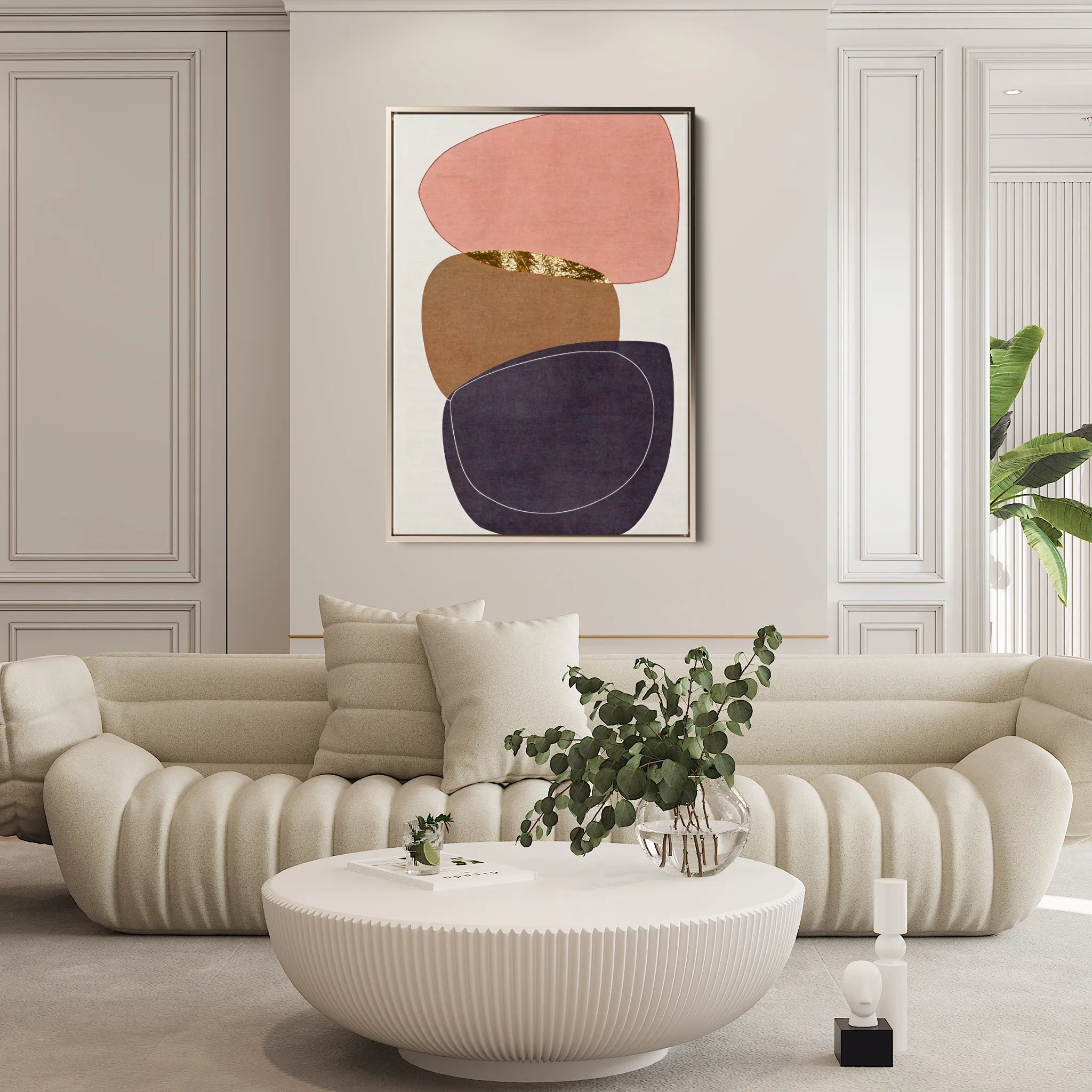 Boho 238 Canvas Art 18" x 24" / 45 x 60 cm / Black