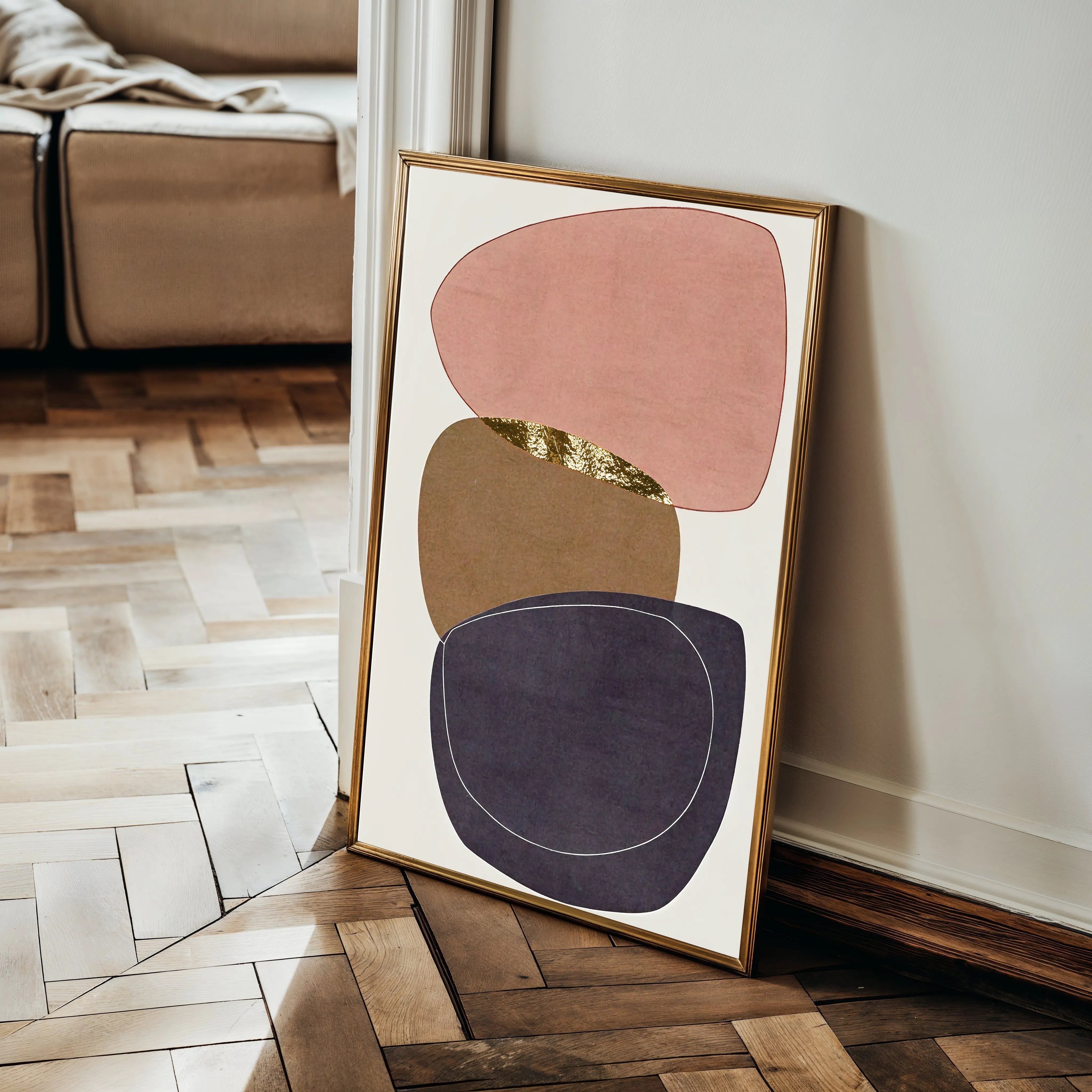 Boho 238 Canvas Art 18" x 24" / 45 x 60 cm / Black